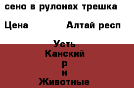 сено в рулонах трешка  › Цена ­ 1 500 - Алтай респ., Усть-Канский р-н Животные и растения » Другие животные   